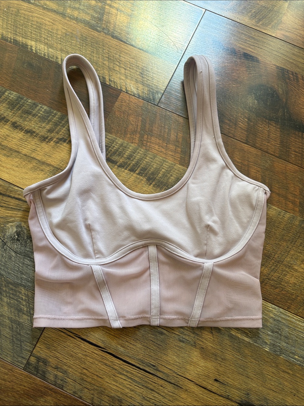 ALO Yoga Longline Support Bralette — Blush
